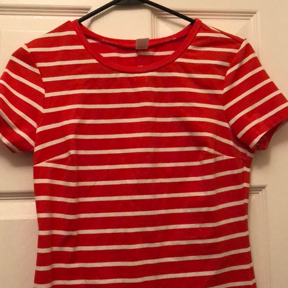 Old navy orange and white striped dress - Picture 3 of 3